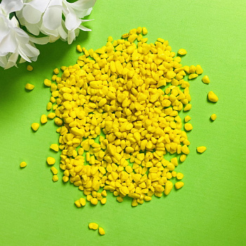 Камни декоративные Радуга (300гр) желтые,мелкие 997-110