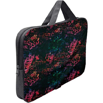 Сумка-планшет А4 deVENTE "Граффити" 3075134 текстил.,с расш.7см,на молн.,текстил