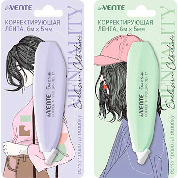 Коррект. лента deVENTE 5мм* 6м "Mentality" 4062336 сирен.,мятн. фрон.аппл.,к/бли