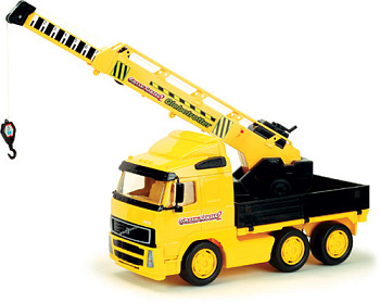 Автомобиль Volvo кран с поворотной платформой (49х19,5х31,5см) в/сет 8824 (Полес