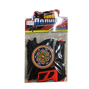 Набор пистолетов 1120-19 полицейского (2шт) с мишенью в пакете