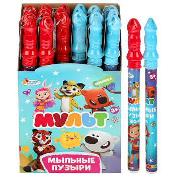 Мыльные пузыри (120мл,колба 37см) Мульт (24шт/уп) Цена за шт BB120MLT-2