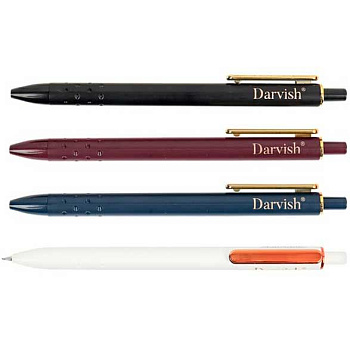 Ручка авт. масл. шар. Darvish "RT Gold" DV-15605 синяя,0,7мм,асс.