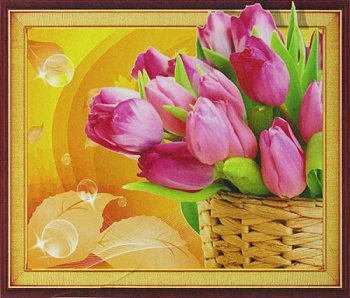 Алмазная мозаика (40х50см) с подрамником, полное заполнение 5D 0477 LT