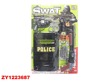 Набор оружия 8310A-05 спецназ с щитом на листе