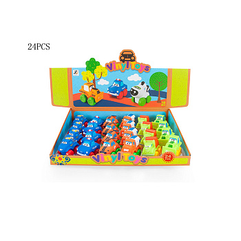 Автомобильчик "Городская серия" JZD-043 винил (24шт/уп) Цена за ШТ