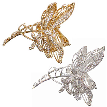 Заколка-краб д/волос со стразами ДЕ Палма 687-351