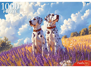 Пазлы (1000эл) Собаки в поле Ф1000-8732