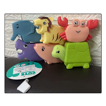 ПВХ Набор животных W8664 (6шт) в сетке