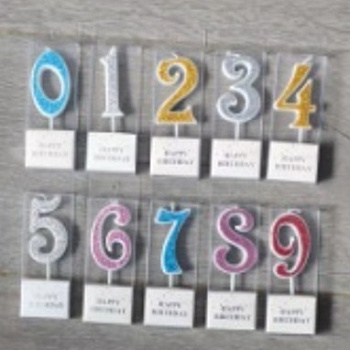 Свеча д/торта Иллюзия (9,5см) цв.красный Цифра 2 448-489