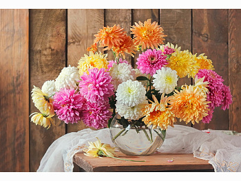 Алмаз.моз.класс.(30х40см) с подр,полн.зап. (30цв) Ваза с георгинами НД-0416