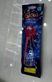 Неоновая светящаяся палочка с чудиком в пакете D40380