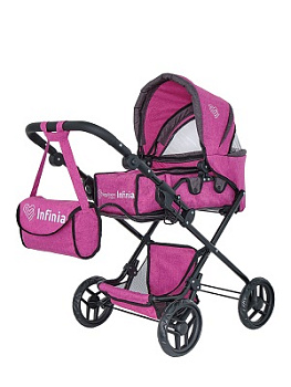 Коляска для кукол (трансформер) 8456-2121 Buggy Boom Infinia класс. (40*18*59)
