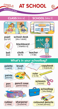 Карточка-шпаргалка At School (В школе) (110х205мм) ШМ-15169