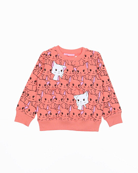 Свитшот д/дев. (98-116см) персиковый 0666 First Kids