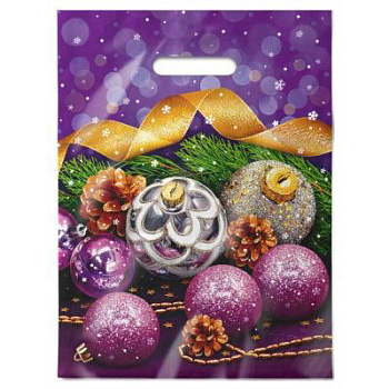 Пакет НГ с вырубной ручкой 30*40/30мкм ПВД Блеск (50/1000) 13139