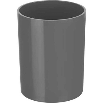 Подставка-стакан д/пиш.принадл. deVENTE 4104514 серый,пластик,9*6*6см