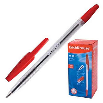 Ручка шар. EK R-301 Grip 43188 красный 1.0мм