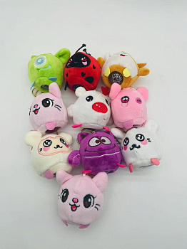 Игрушка-антистресс, мялка сквишь в мягком чехле в ассорт. C63959