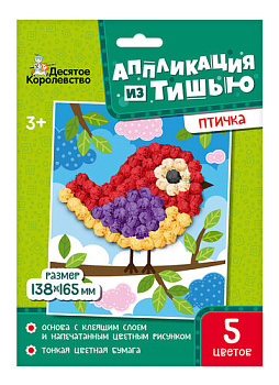Аппликация из тишью Птичка 04616 (Дес.Кор.)