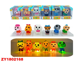 Собачка YR811-1 в ассорт., свет. в/к
