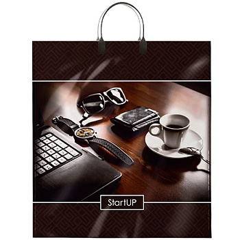 Пакет пласт.ручка (40*44/100мкм) Стартап 447866