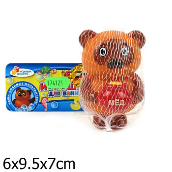 Игрушка д/купания Винни-Пух (11см) в/сет 18R