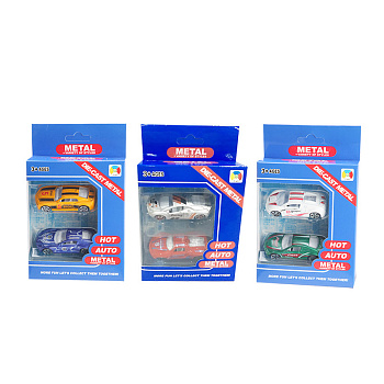 Набор автомобилей металл G1188E (2шт) в/к