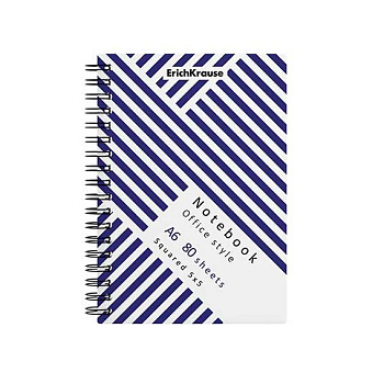 Записная книжка А6  80л. EK спираль "Blue Concept" 58333 (тетрадь) клетка,пластик.обл.