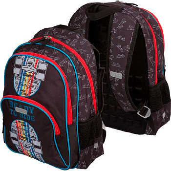 Рюкзак школьный ATTOMEX "Basic. Ready to Ride" 7033365 эргоном.спинка,38*27*17см