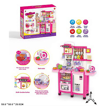 Игр набор "Кухня" MJL-98F (100*80*30см) вода,пар,свет,звук в/к