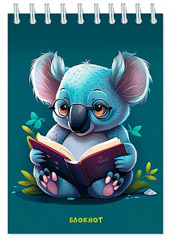 Блокнот А6  48л.  АППЛИКА спираль "Любознательный малыш" С0115-119 карт.обл.,кле