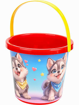 Ведро №8 (0.85л.) Веёлые щенки НАБ-4785