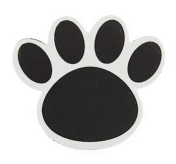 Губка для стирания с доски КОКОС "Лапка" 252315 на магните,83*94мм,асс.