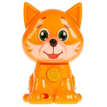 Лисичка развив. (50 песен,стихов,звуков,голова-трещотка,свет) в/к HT1004-R1