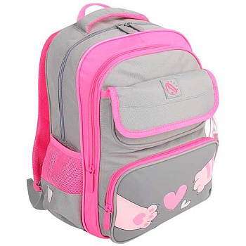 Рюкзак КОКОС Happy School 2 "Cats & Heart" 250055 эргоном.спинка,39*27*17см