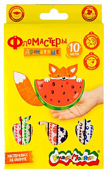 Фломастеры 10цв. Каляка-Маляка ФАКМ10 аромат.,вент.колп.,кругл.корп.,трехгр.захв