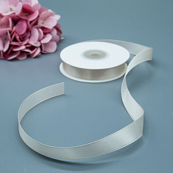 Лента 1,2см*22,85м атласная пудровая Микрос ч37713