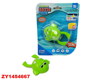 Водоплавающая лягушка YS1378-A10 на листе