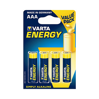 LR03 Батарейки Varta (4103) BL-4 Energy цена за 1 шт.