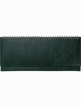 Планинг 56л. недатир. EVERYDAY CHRONICLES - EMERALD греб,кожзам(зеленый),отстроч