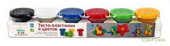 Тесто-пластилин (6цв*50гр) TA1009V (Genio Kids-Art)