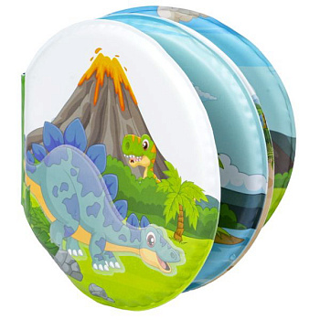 Bondibon Книга д/ванны с проявл.картинками Динозавры (пищалка) ВВ5989