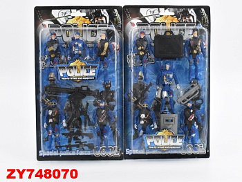 Набор фигурок D314 полицейских (5шт) на листе