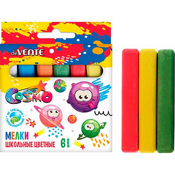 Мел  6цв. deVENTE "Cosmo" 8078202 прямоуг.,к/к