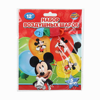 Латексные шары Микки Маус (5шт) цветное LBC-110170-MK