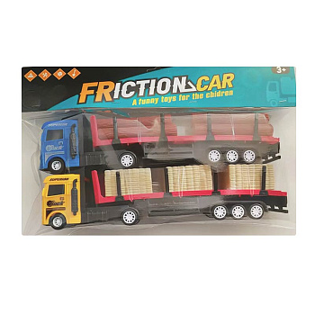 Набор грузовиков 668-B2 "Лесовоз" (2шт) в пакете