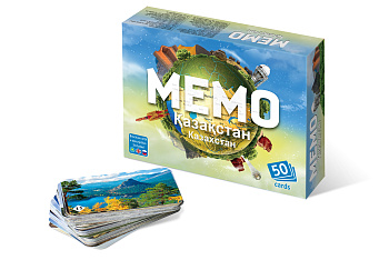 Мемо (50карт) Казахстан 7830 (в компл 3 книги:русс,казах,англ) 