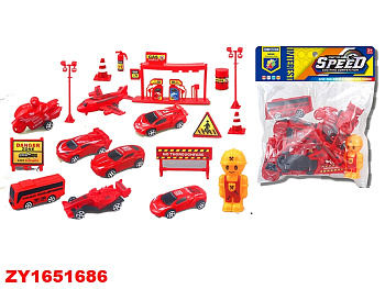 Набор техники 546-3E МЧС с фигуркой в пакете