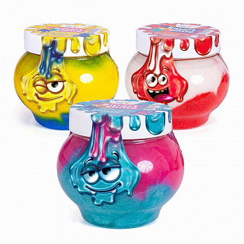 Игрушка Мялка-жмялка 2-в-1 (500гр) бело-синий SLI06 (Genio Kids-Art)